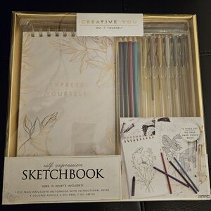 Creative You Sketchbook Set with Gel Pens